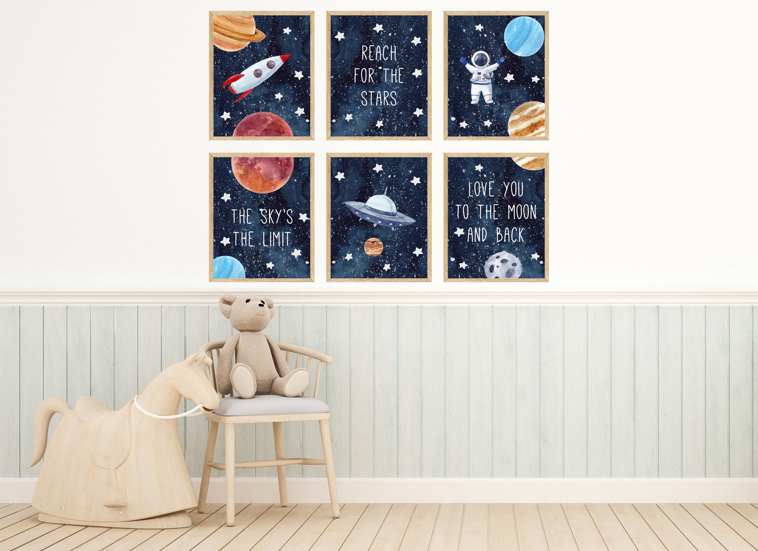 Outer Space Wall Decor
 Outer Space Printable Wall Art Digital Download Kids Room