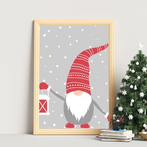 Scandinavian Gnomes Wall Art Printable Wall Art Digital - Etsy
