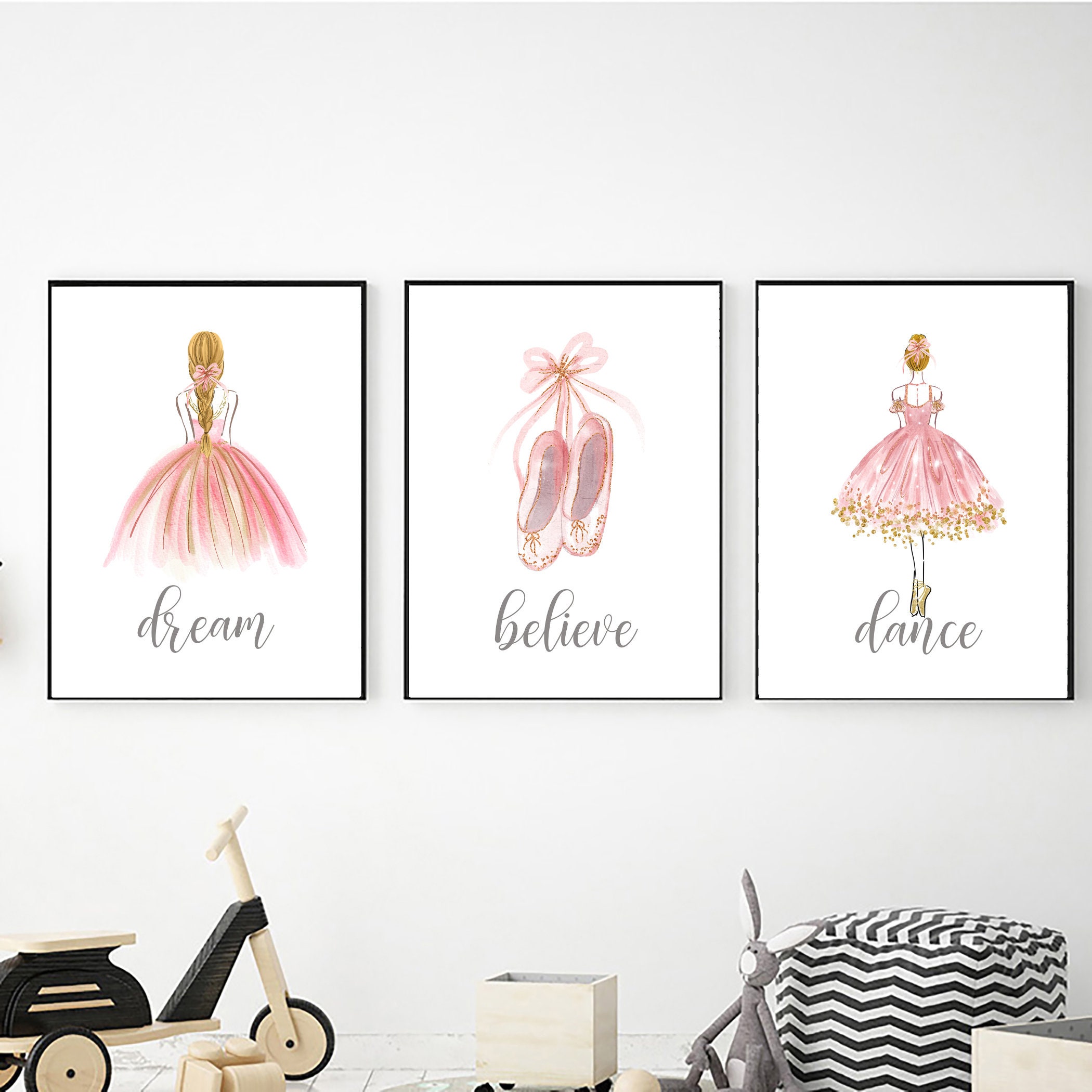 Ballerina Wall Art Digital Download Printable Wall Art Girl Etsy