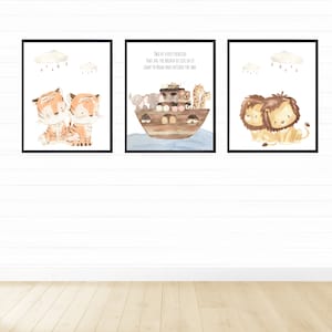Noah's Ark Prints, Printable Wall Art, Digital Download, Christian ...