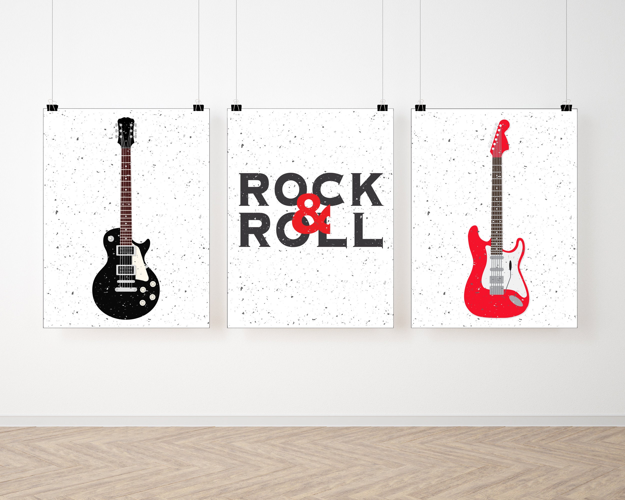 Rock &Roll Wall Art Descarga digital Arte de pared Etsy