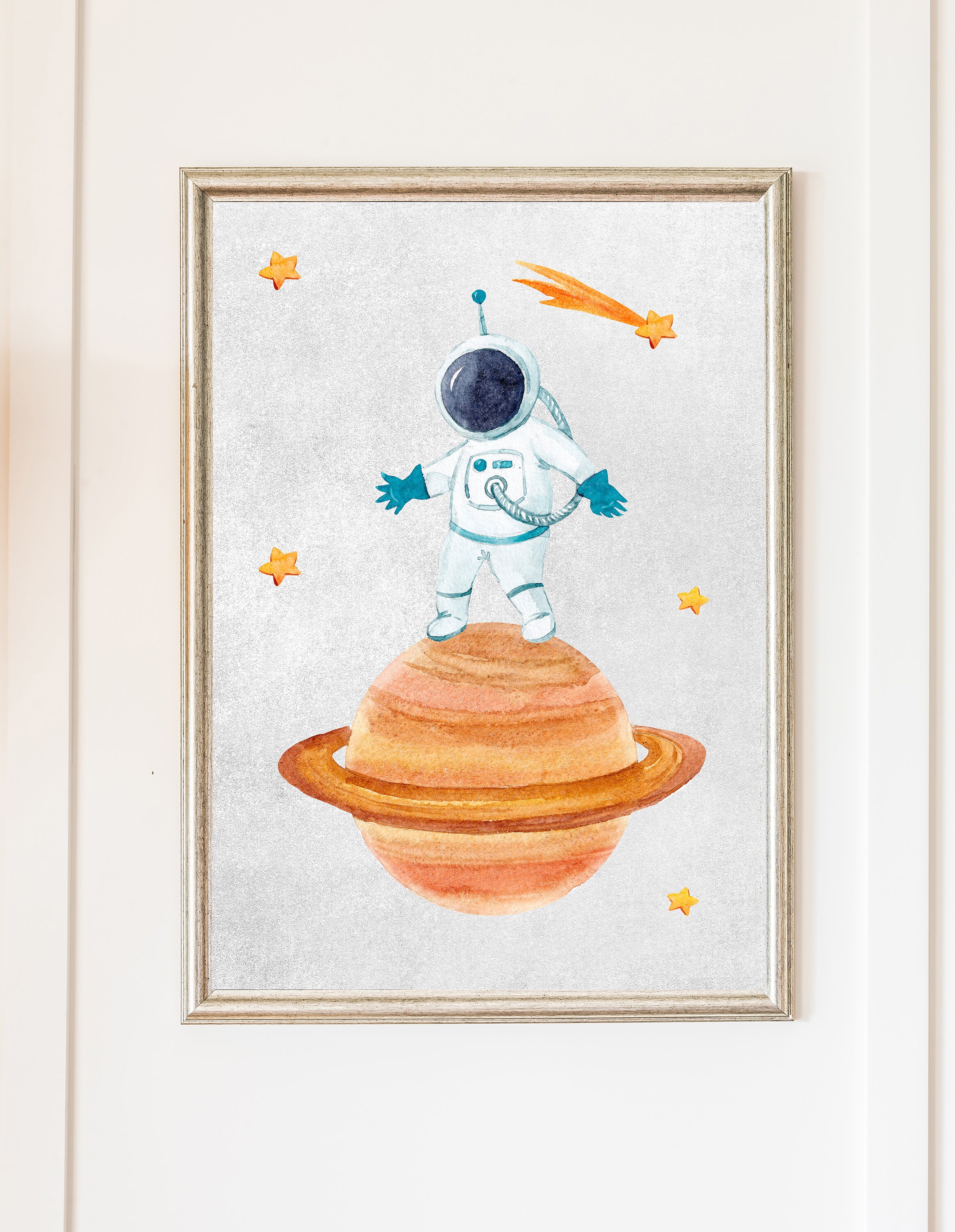 Space Nursery Wall Decor Digital Download Boy Space Prints Etsy