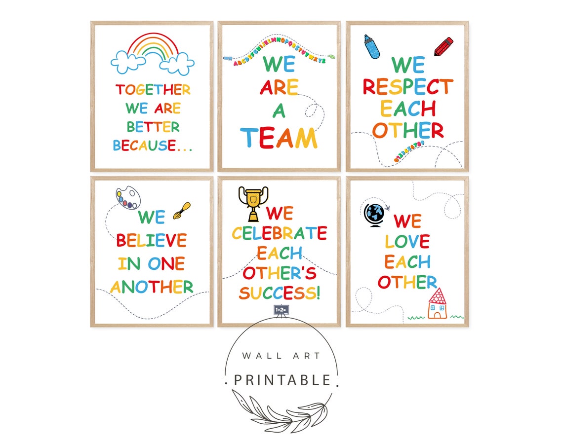 Classroom Printable Wall Art Digital Download Classroom - Etsy