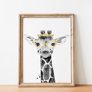 Giraffe Wall Art Digital Download Printable Wall Art - Etsy
