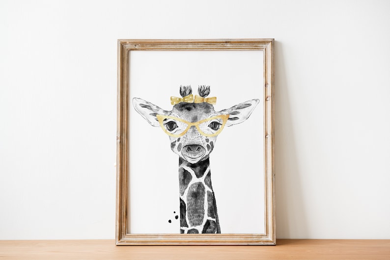Giraffe Wall Art Digital Download Printable Wall Art - Etsy