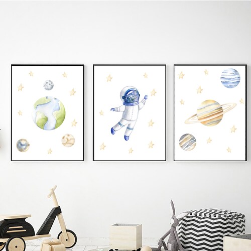 Space Nursery Wall Art Digital Download Printable Wall Art Etsy