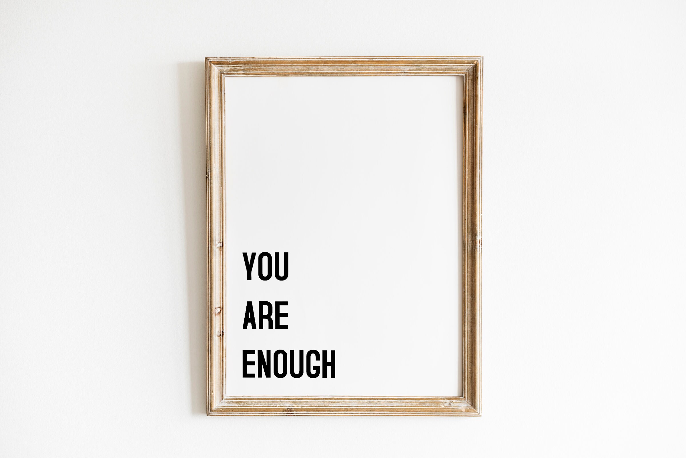 You Are Enough Printable Wall Art Digital Download Home Etsy