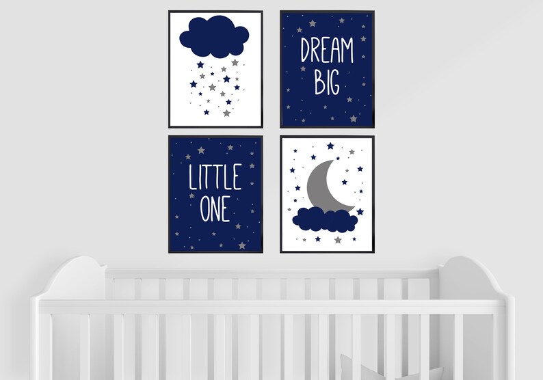 Boys Printable Wall Art Set for Nursery Decor Digital Etsy