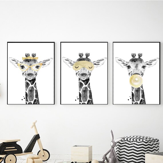 Giraffe Wall Art Digital Download Printable Wall Art - Etsy