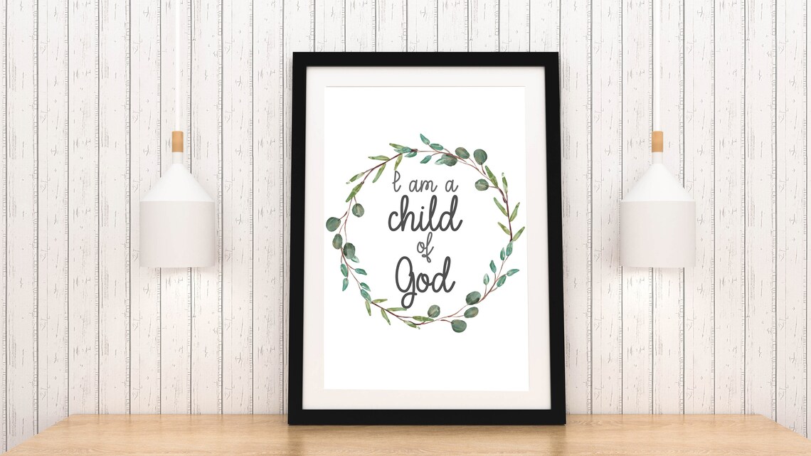 Bible Verse Print for Nursery Decor Digital Download | Etsy