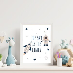 Space Theme Printable Wall Art Digital Download Space | Etsy
