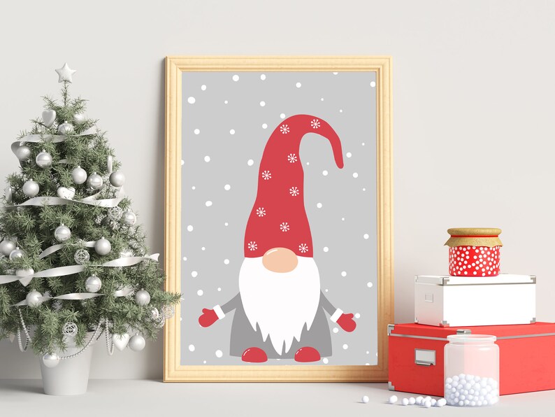 Scandinavian Gnomes Wall Art Printable Wall Art Digital - Etsy