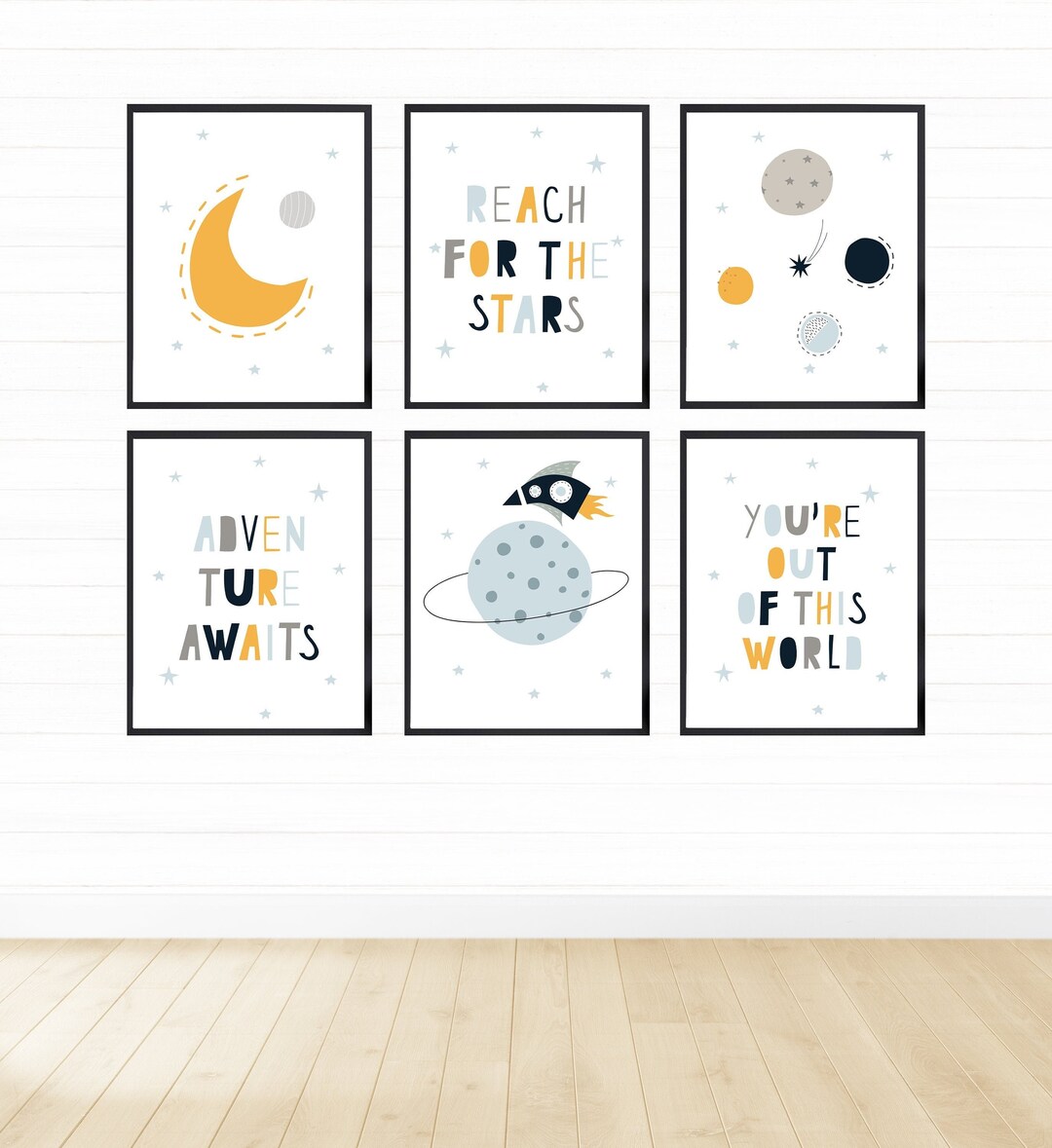 Outer Space Printable Wall Art, Digital Download, Space Nursery Decor ...
