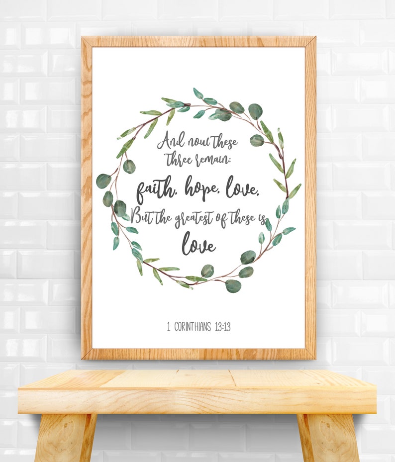 Bible Verse Wall Art for Bedroom Decor Digital Download Etsy