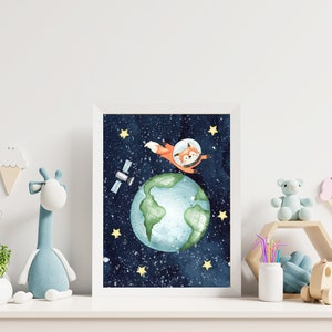 Set of 3 Printable Outer Space Wall Art, Digital Download, Printable ...