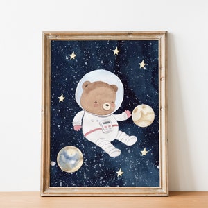 Animals in Outer Space Printable Wall Art Set Digital - Etsy Canada
