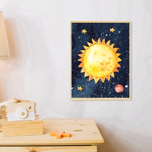 Set of 6 Outer Space Wall Art Digital Download Printable Wall - Etsy