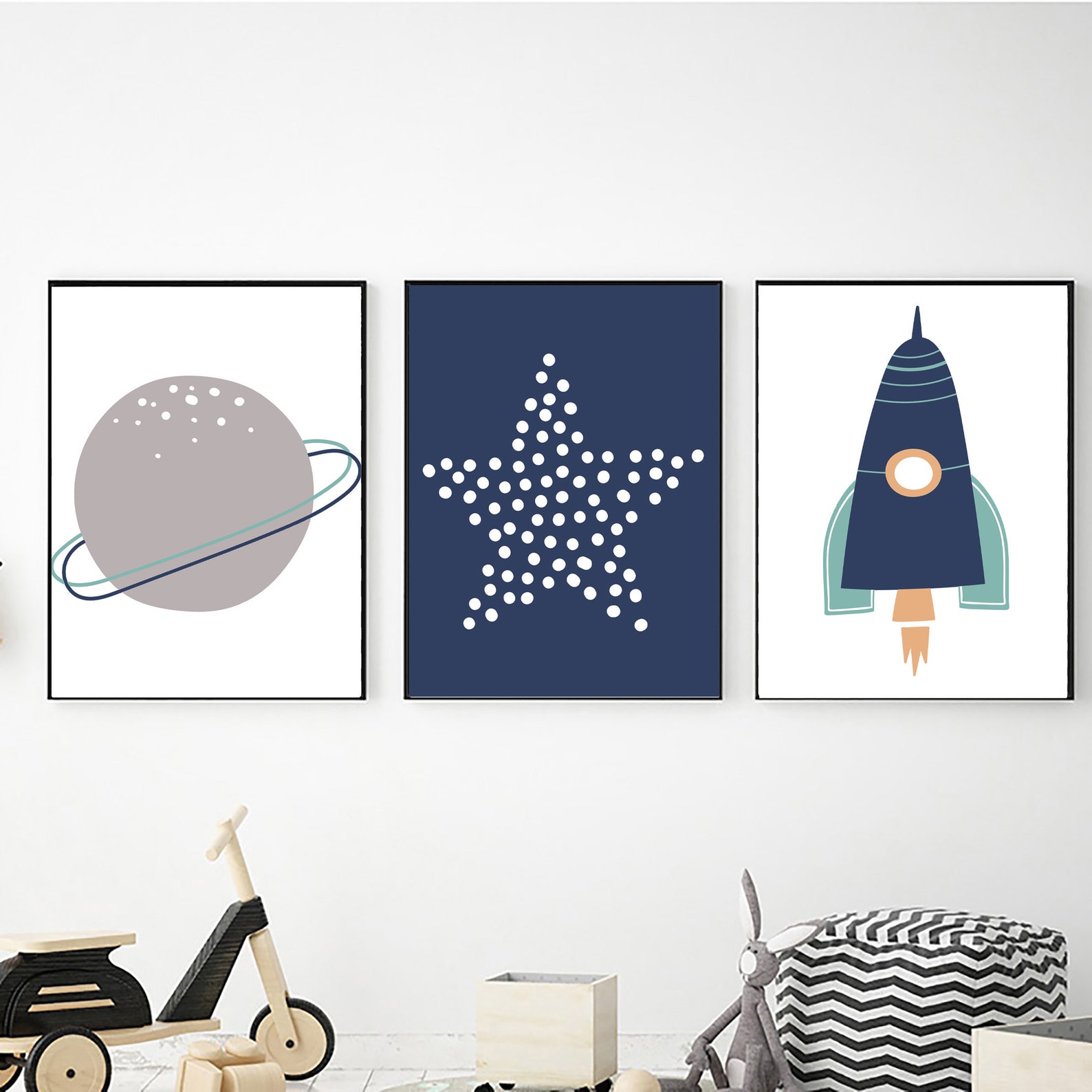 Printable Space Wall Art Digital Download Printable Wall Etsy