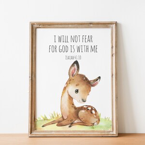 Woodland Animals Bible Verse Printable Wall Art Digital - Etsy