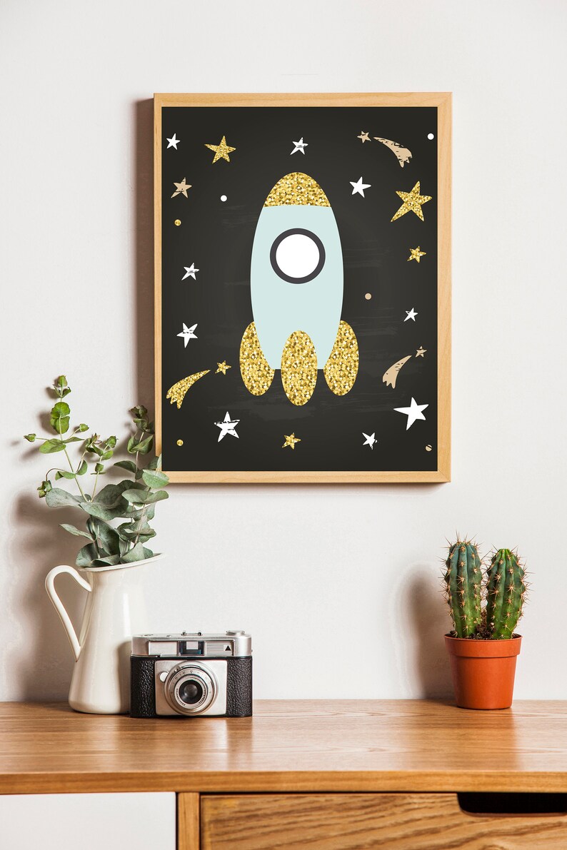 Space Themed Wall Art for Kids Digital DownloadOuter Space Etsy