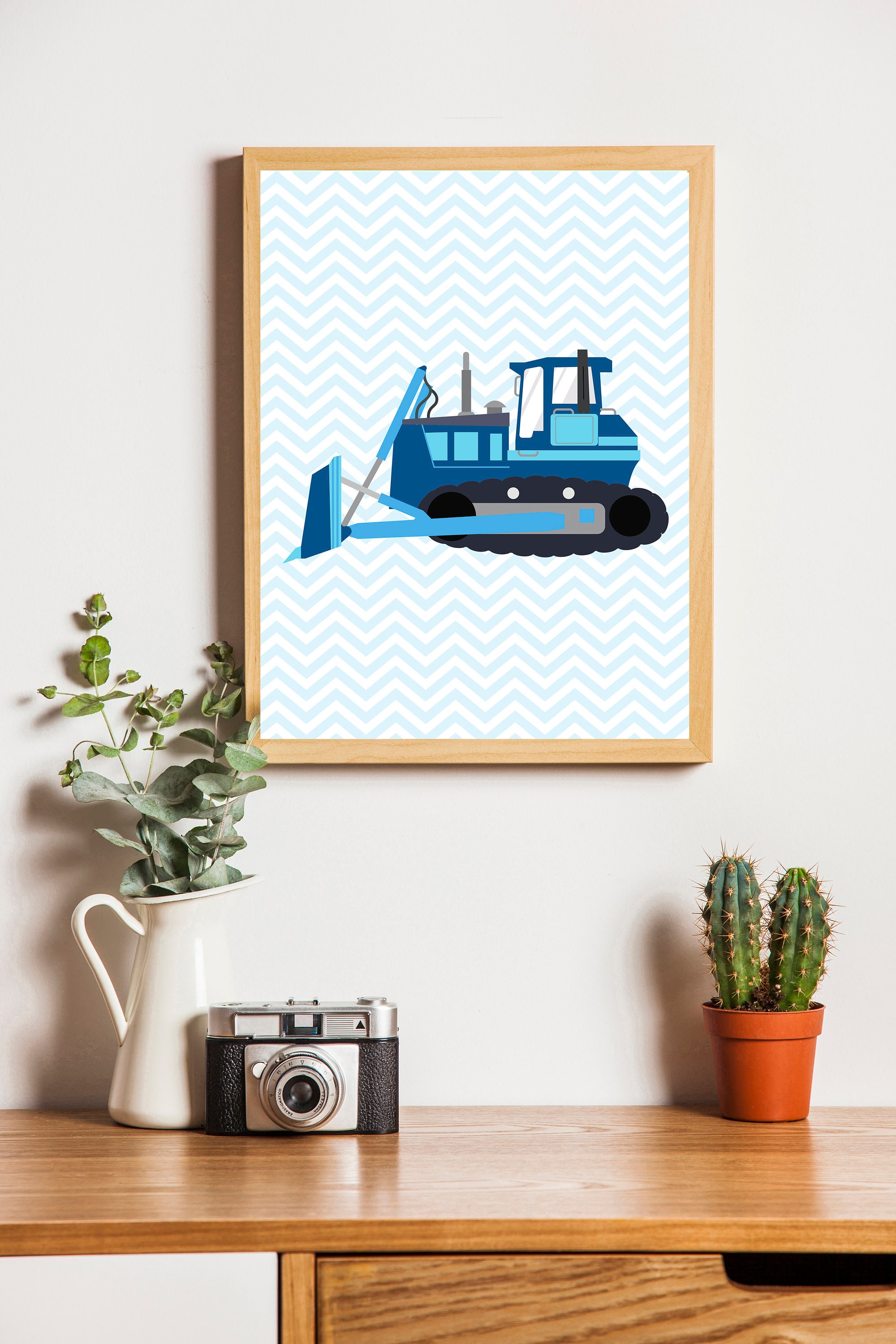 Construction Wall Art Digital Download Transport Wall Art | Etsy