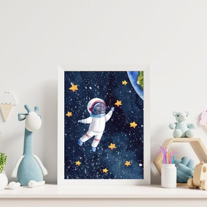 Outer Space Printable Wall Art for Nursery Decor, Digital Download ...