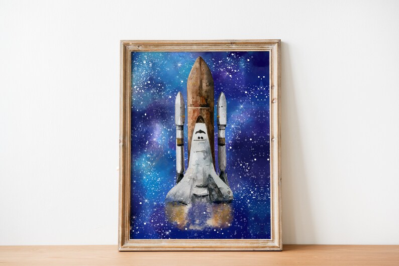 Printable Outer Space Wall Art Set Digital Download Etsy
