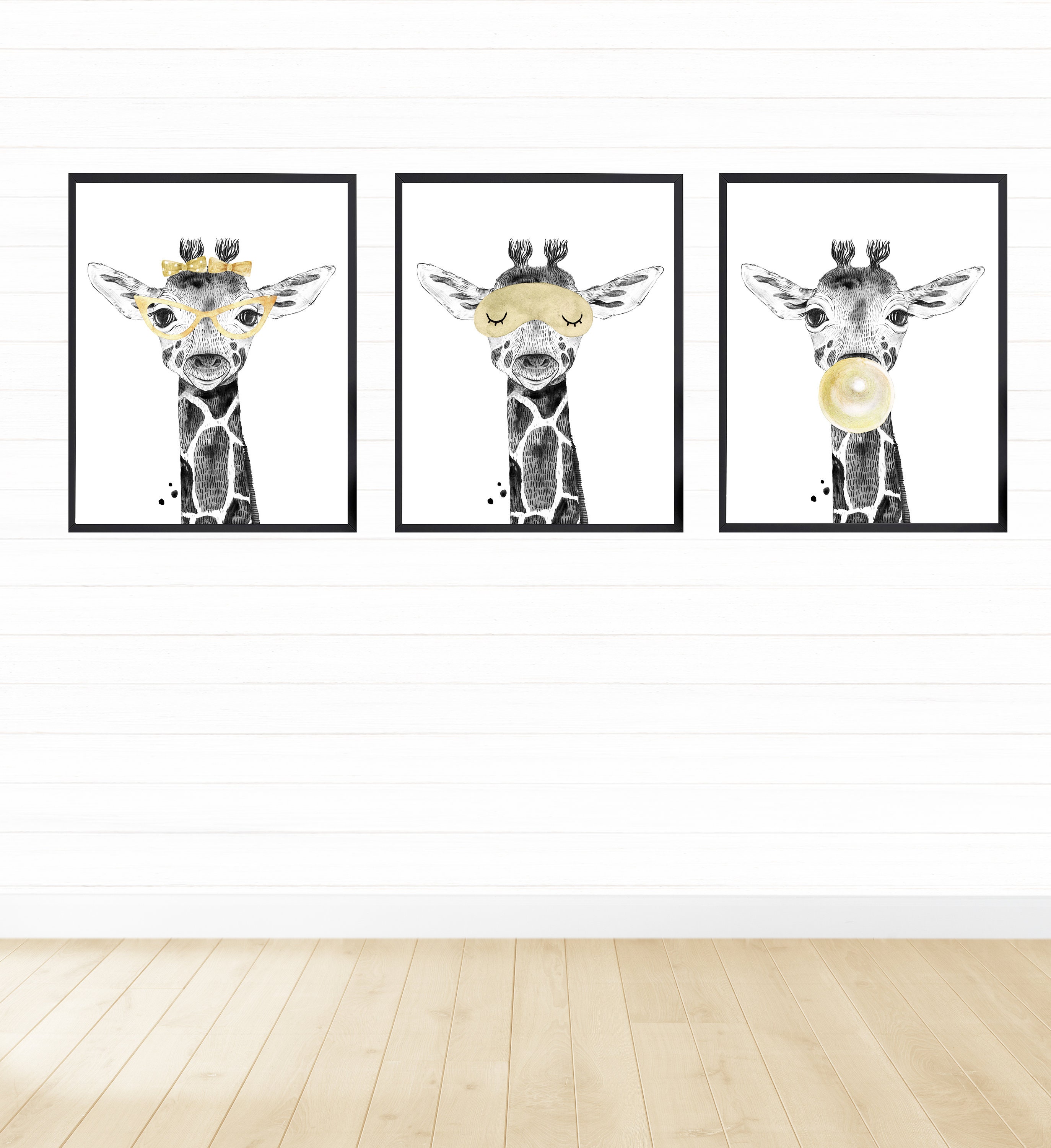 Giraffe Wall Art Digital Download Printable Wall Art Etsy