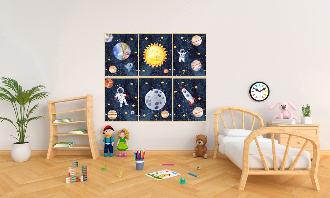 Set of 6 Outer Space Wall Art Digital Download Printable Wall - Etsy