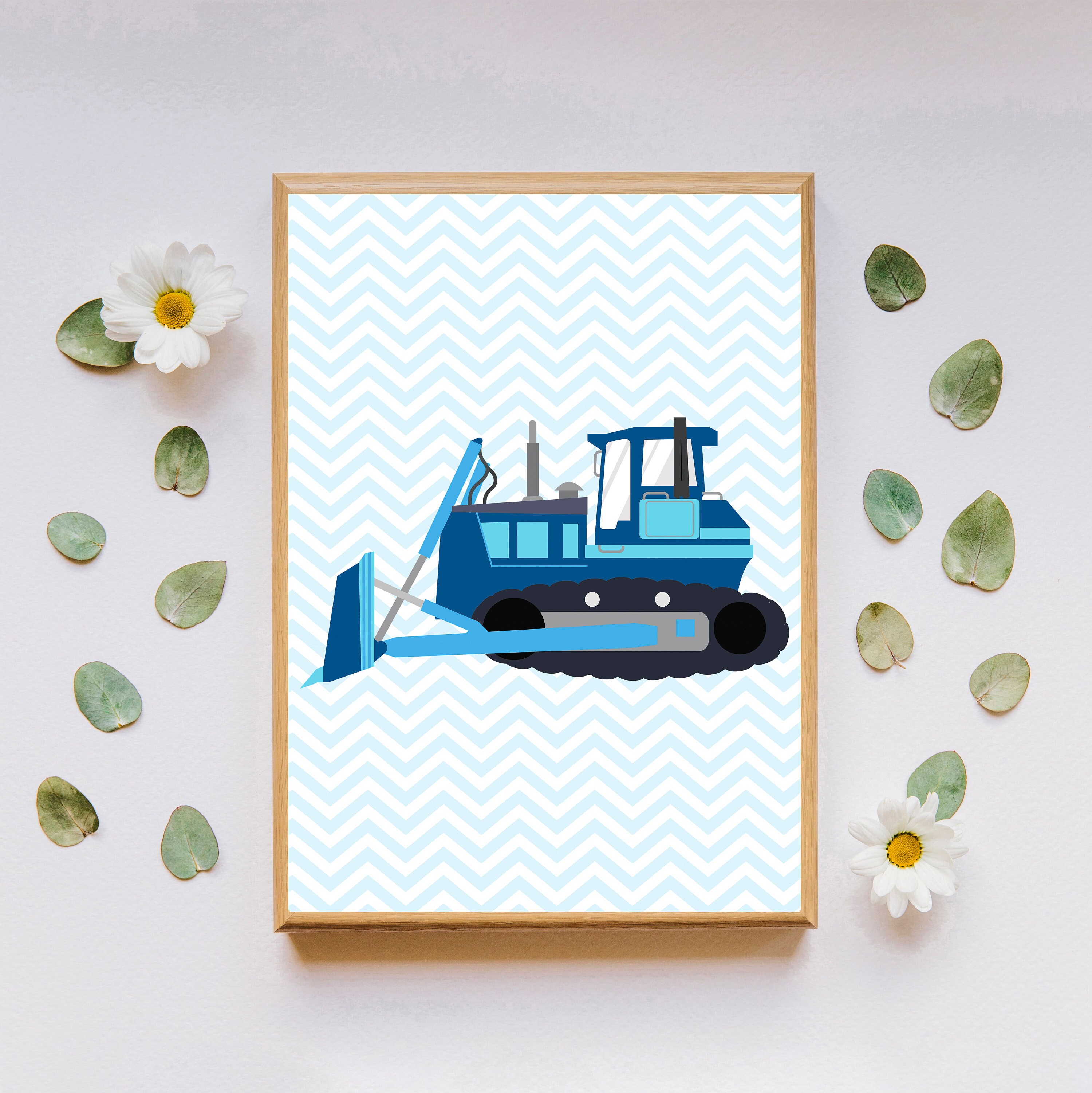 Construction Wall Art Digital Download Transport Wall Art | Etsy