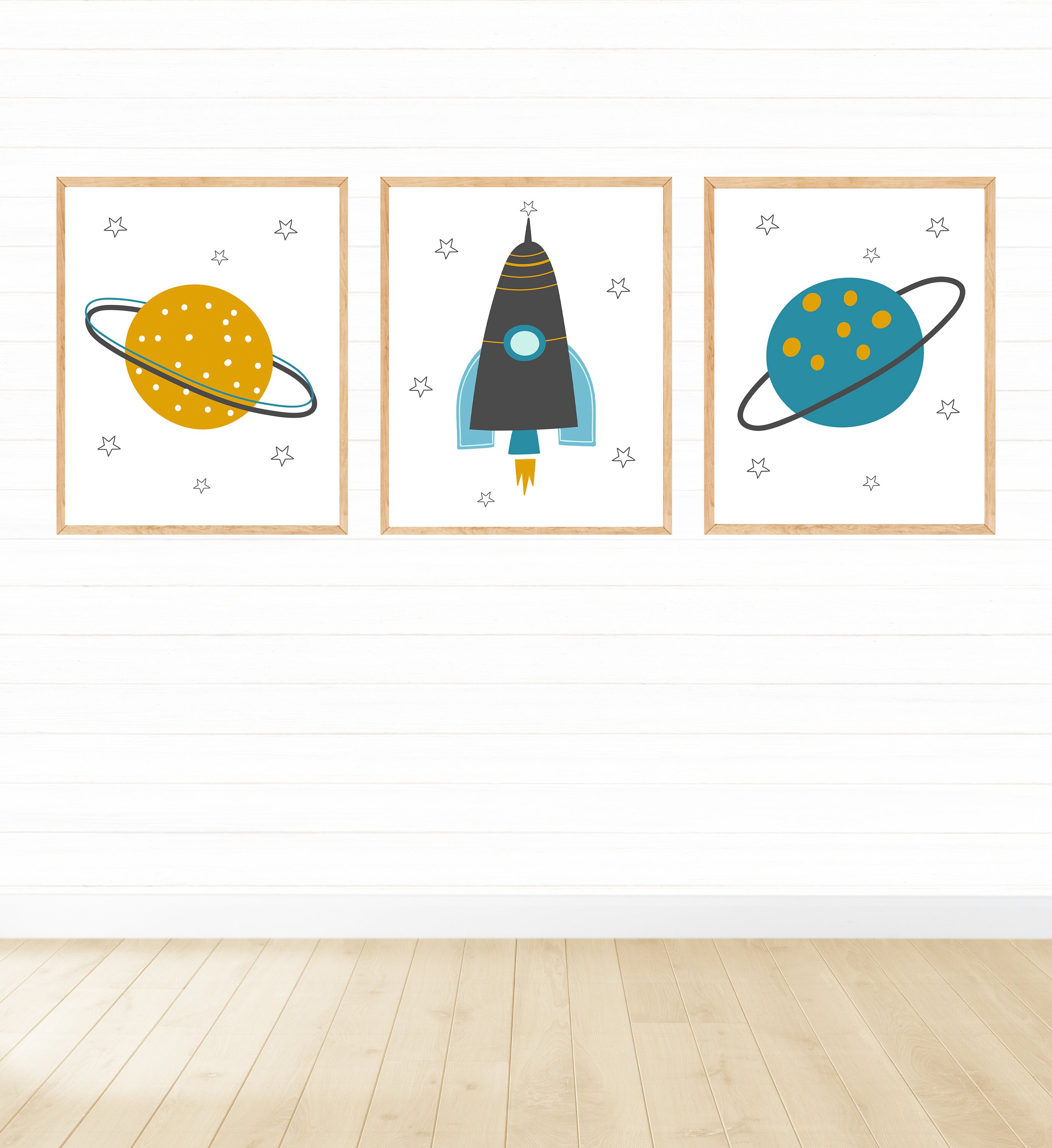 Space Printable Wall Art Set Digital Download Nursery Decor | Etsy