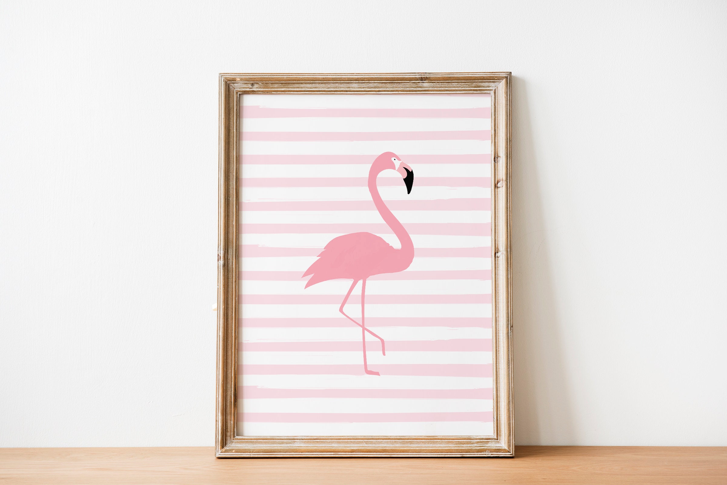 Flamingo Wall Art Digital Download Nursery Decor Printable Etsy