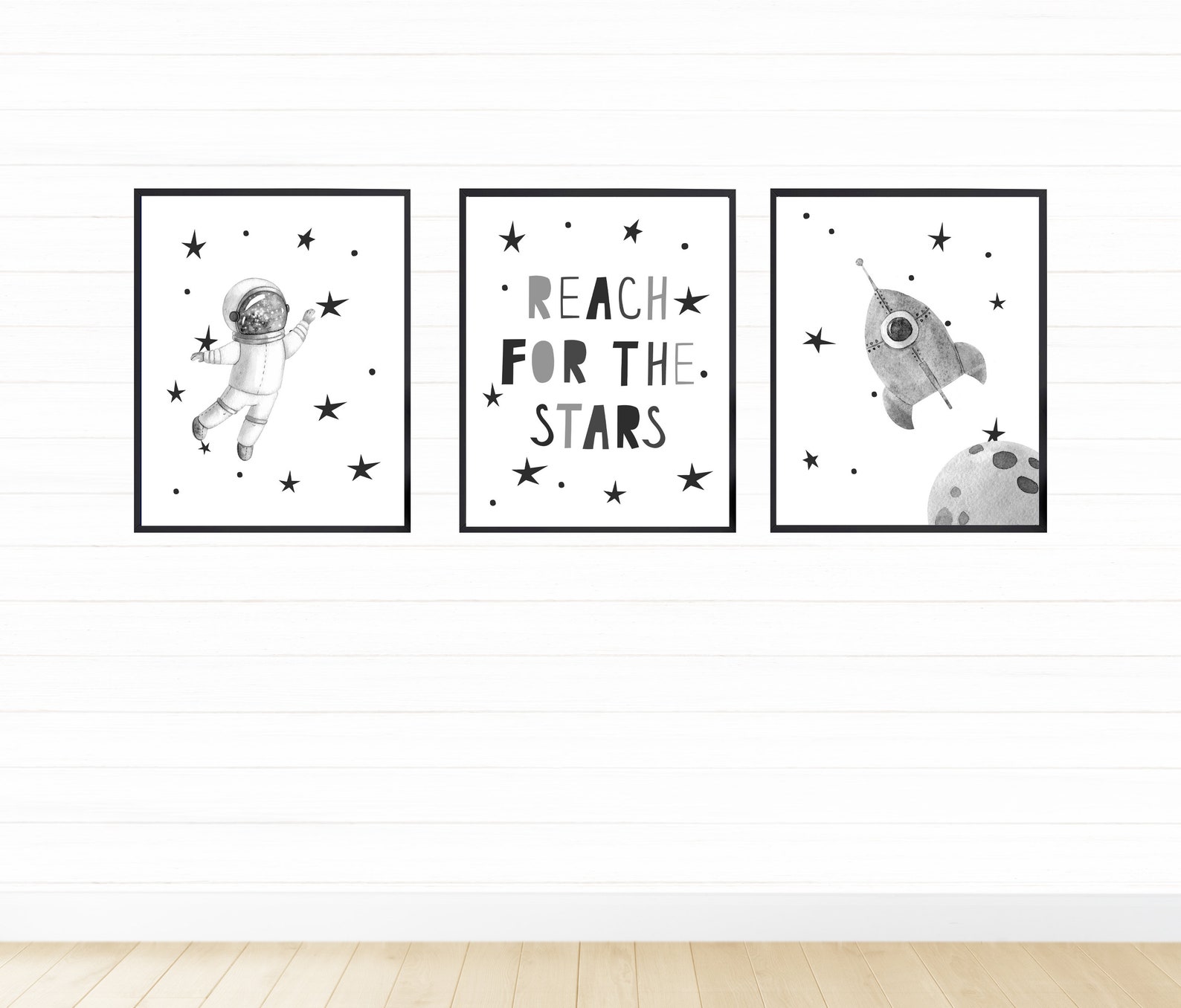 Printable Space Wall Art Set Digital Download Printable Wall | Etsy