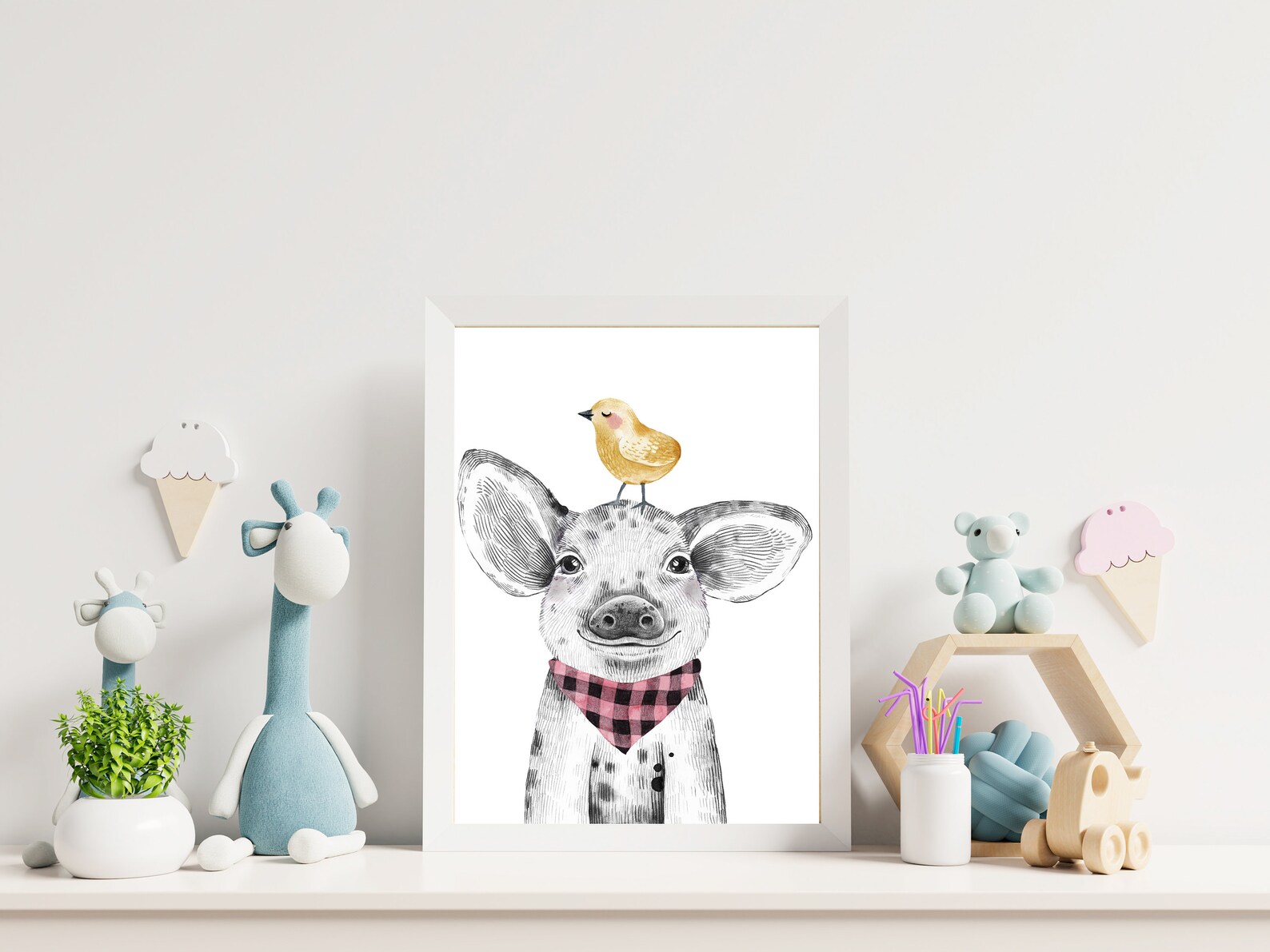 Baby Farm Animal Prints for Nursery Digital Download Etsy