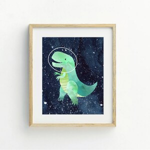 Dinosaur Astronauts Prints, Printable Wall Art, Digital Download, Space ...