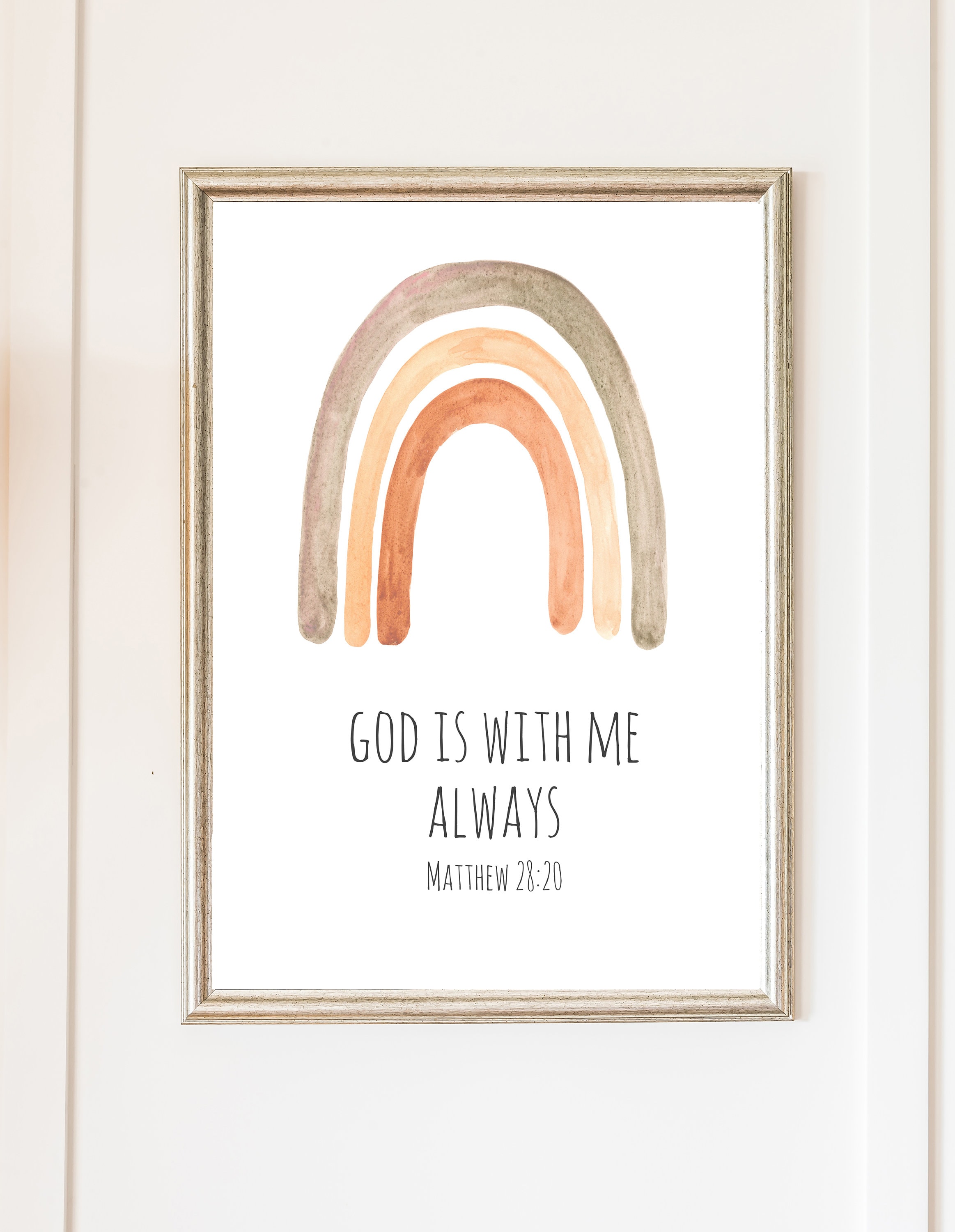 Bible Verse Printable Wall Art for Nursery Decor Digital | Etsy