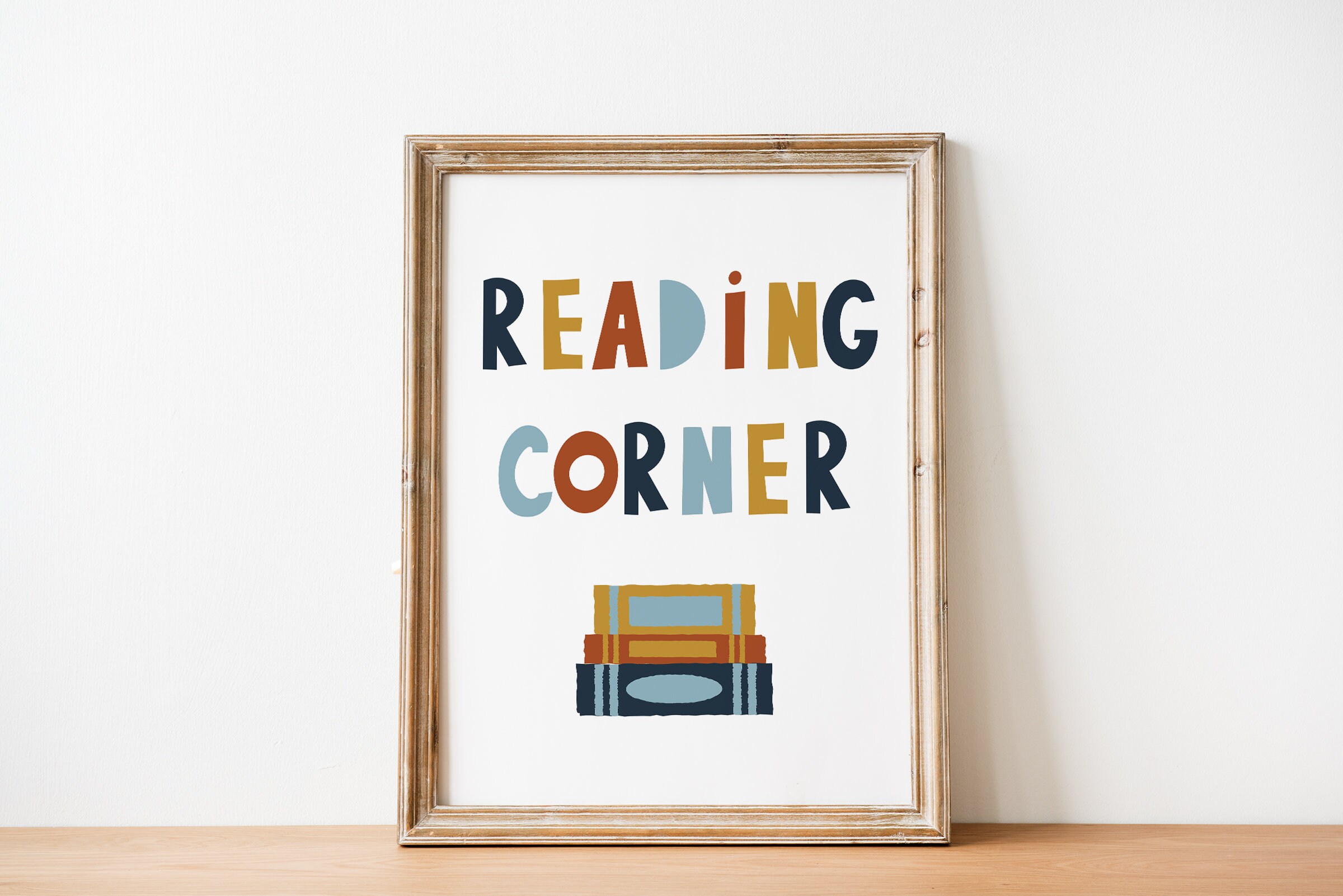 Reading Corner Printable Wall Art Digital Download Alphabet Etsy