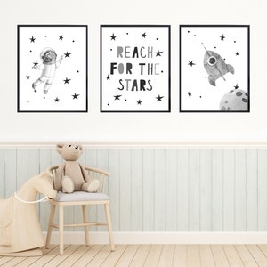 Printable Space Wall Art Set Digital Download Printable Wall - Etsy