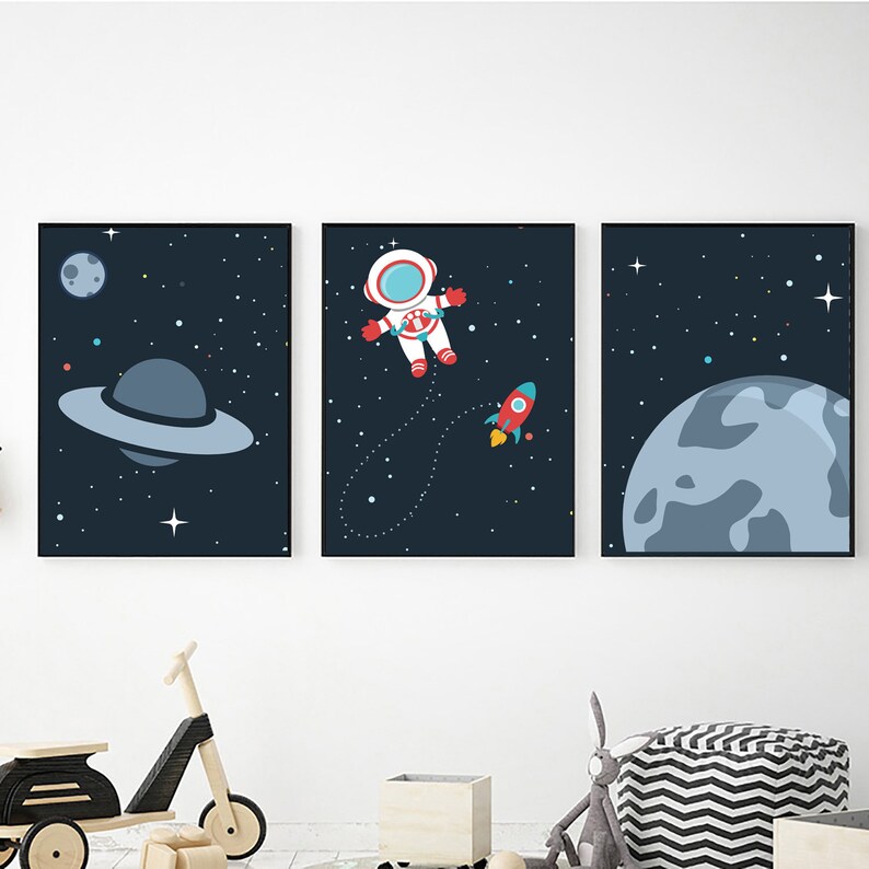Outer space wall art Digital download Space wall art Outer Etsy