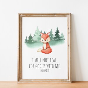 Woodland Animals With Bible Verses Printable Wall Art Set - Etsy