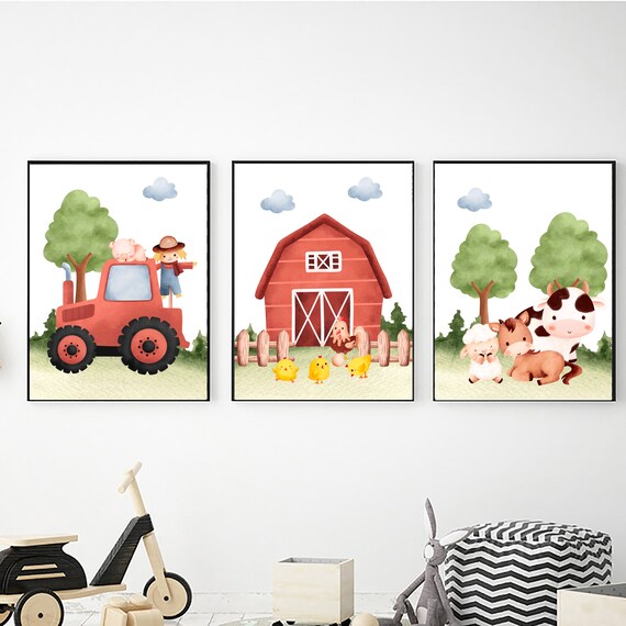 Farm Animal Printable Wall Art Digital Download Farm Wall - Etsy