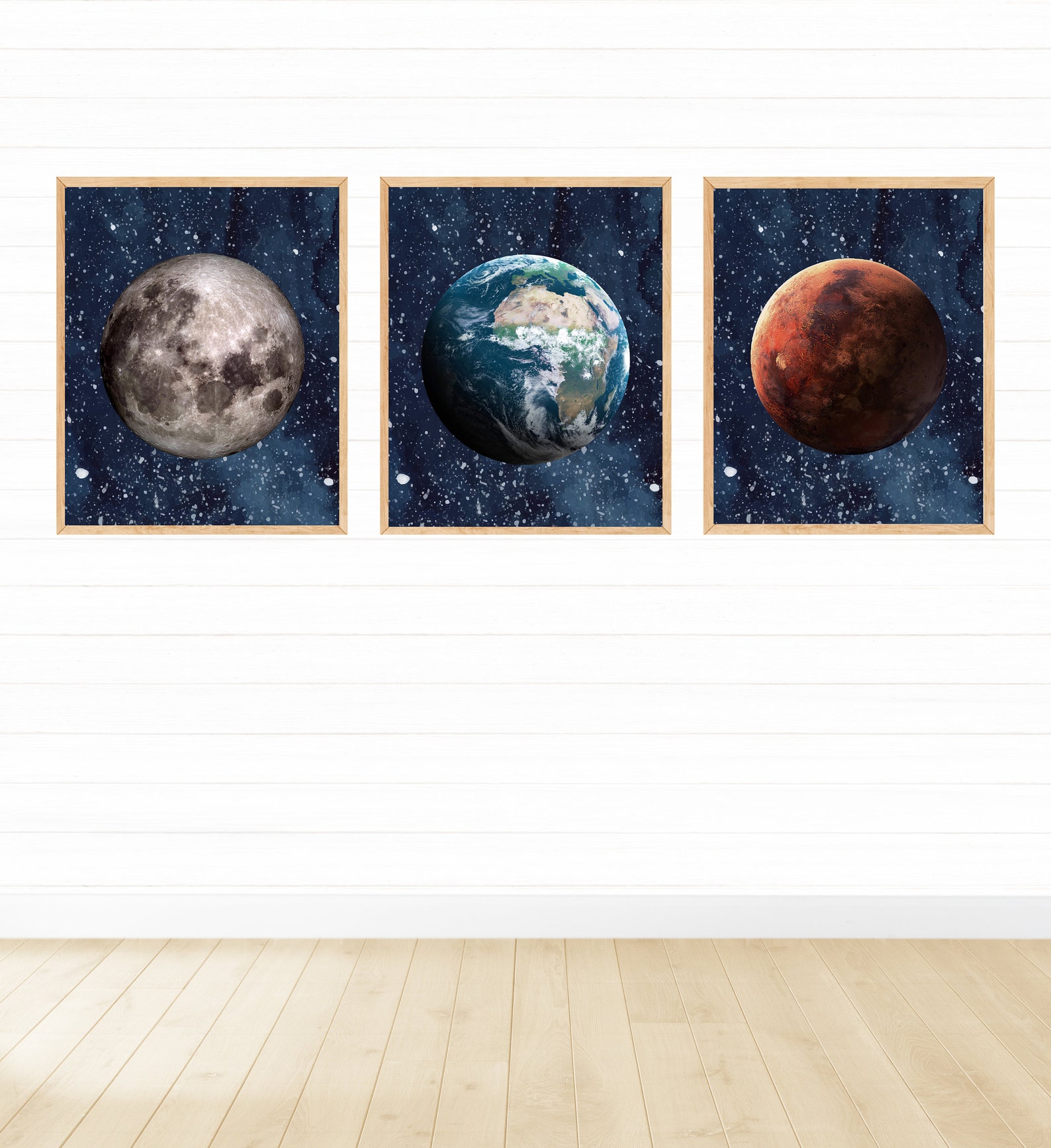 Printable Planets Wall Art Set Digital Download Art Prints - Etsy