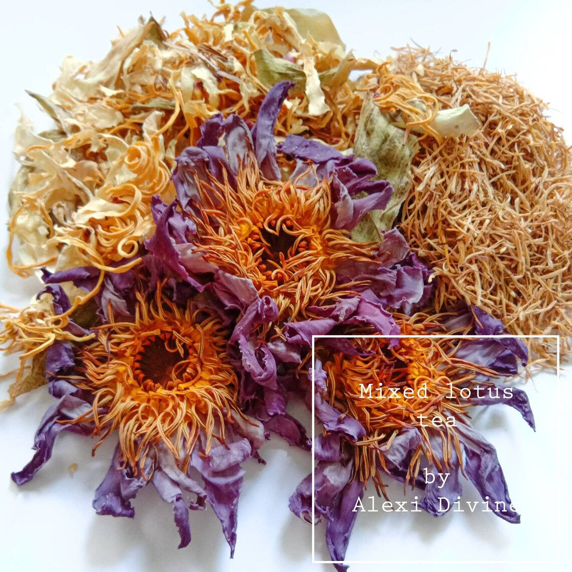 25g 1000g Organic lotus flowers tea Mix dried lotus petals Etsy