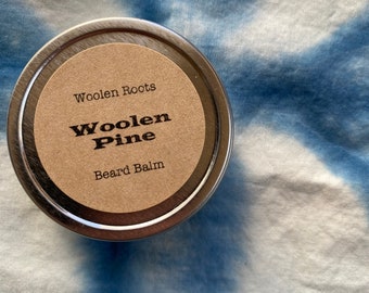 Woolen Pine Beard Balm, Mens, Beard, Mustache, Balm, Oil, Natural