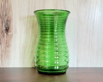 Green Glass Flower Vase from Randall Co