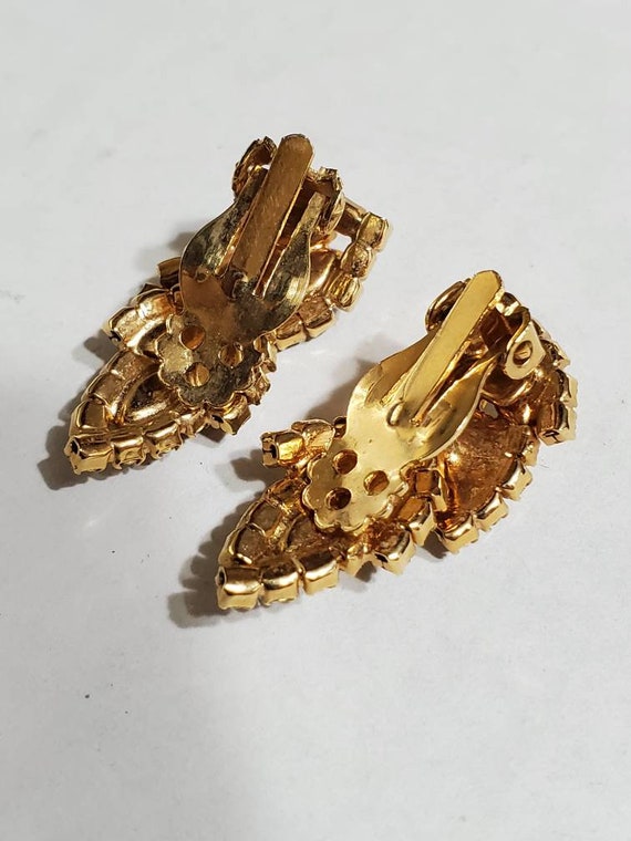 Mid Century Brooch and Earring Set - Brooch Needs… - image 6