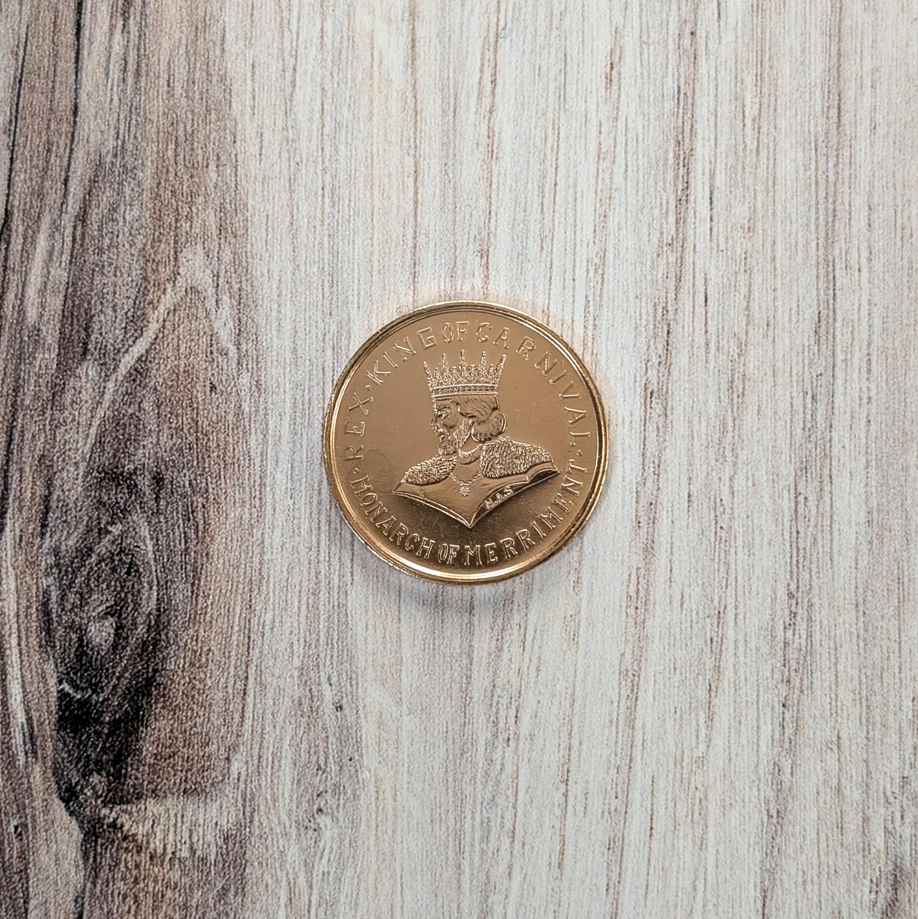 1965 Krewe of Rex Mardi Gras Doubloon, Monarch of Merriment Once