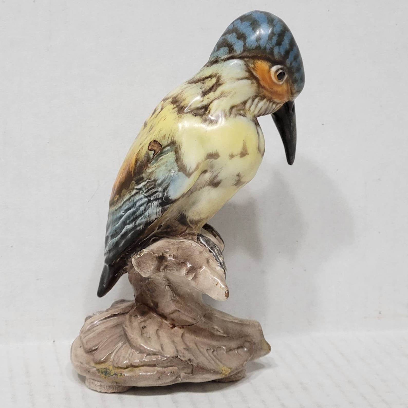 Glazed Ceramic Bird Figurine Made in Italy Etsy