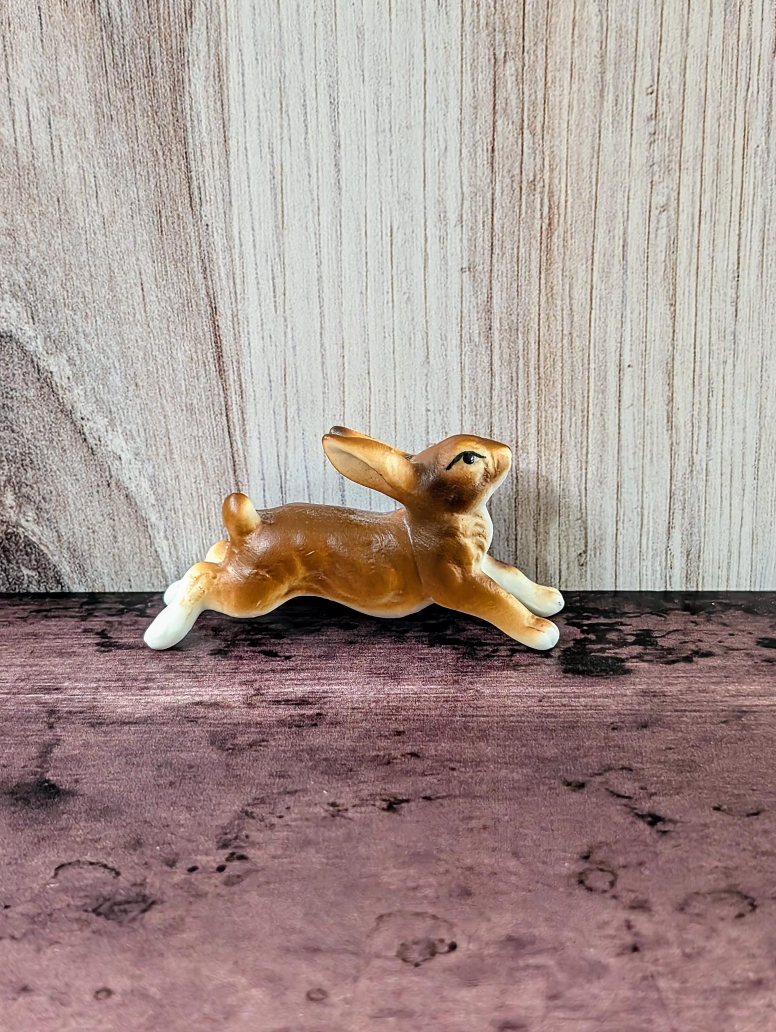 Ceramic Leaping Hare Rabbit Figurine, Small Hand Painted Rabbit - Etsy