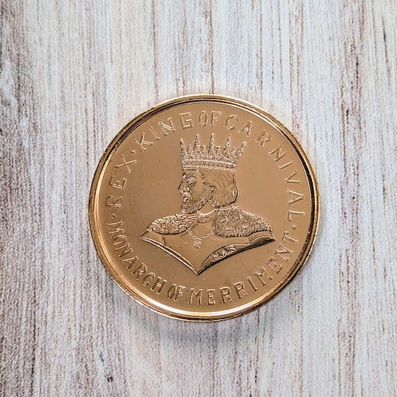 1965 Krewe of Rex Mardi Gras Doubloon, Monarch of Merriment Once